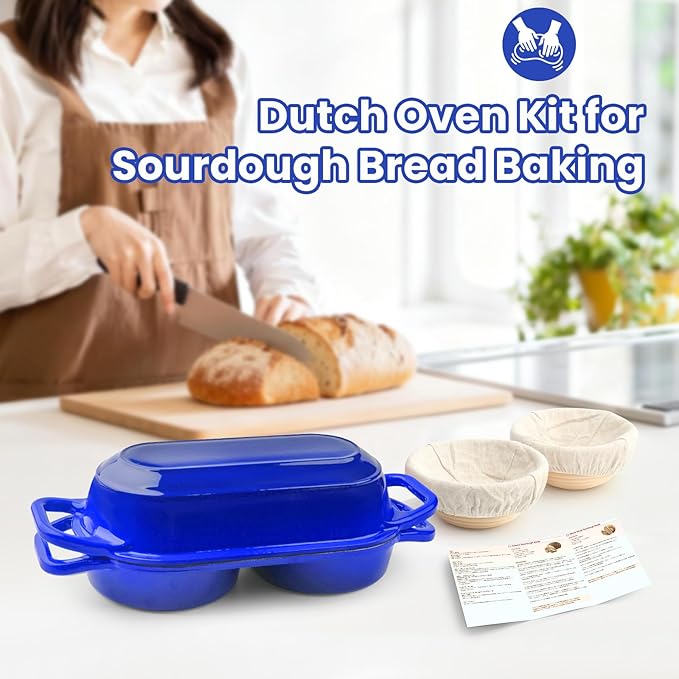 YONILL Mini Double Dutch Oven for Sourdough Bread Baking - Image 7