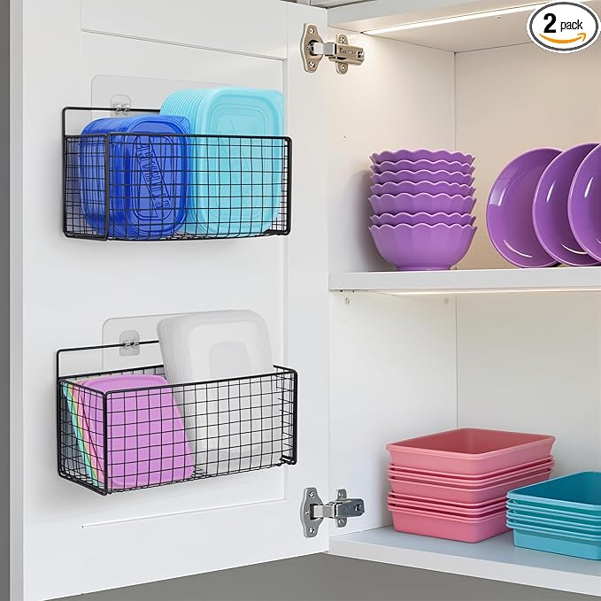 2 Pack Large Adhesive Cabinet Organizer by AMZABBY