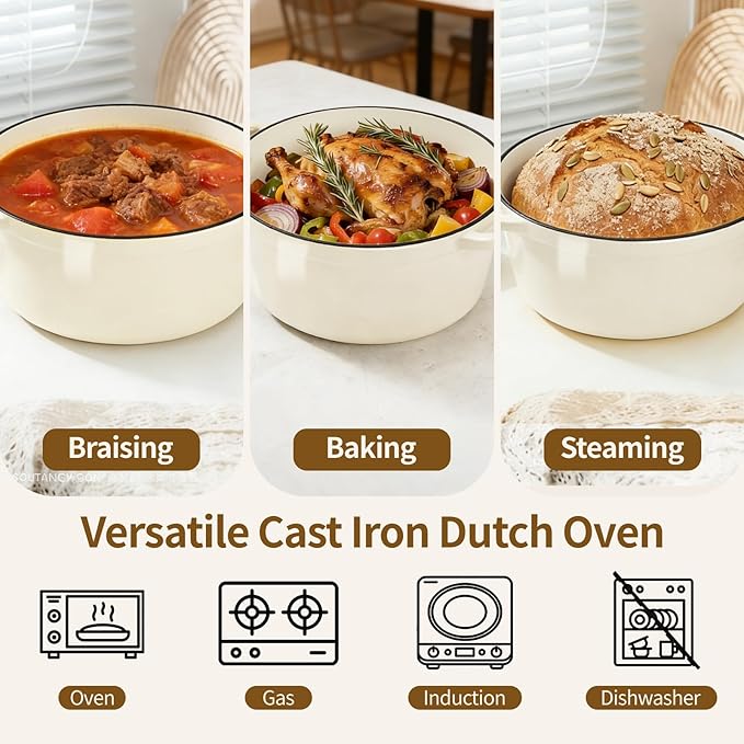 Enameled Cast Iron Dutch Oven - Image 8