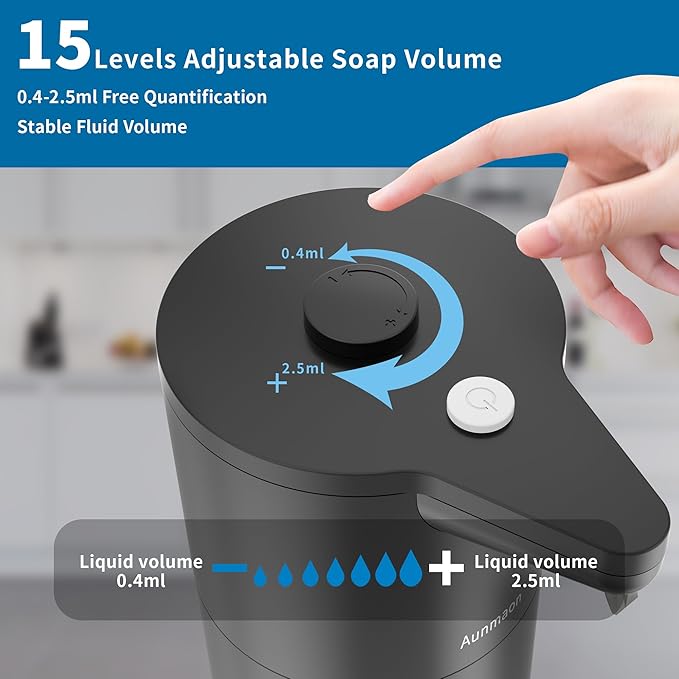 Aunmaon Automatic Soap Dispenser Touchless, Hands-Free, Long Battery Life - Image 2