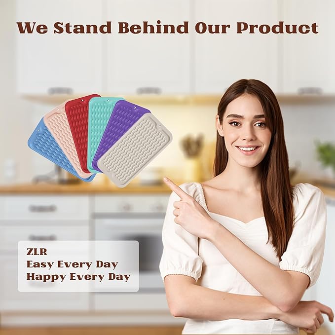 ZLR Silicone Sponge Holder & Sink Caddy Tray - Image 7