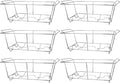 COMFICOVE 6 Pack Chafing Wire Rack Buffet Stand Chrome Frame by COMFICOVE