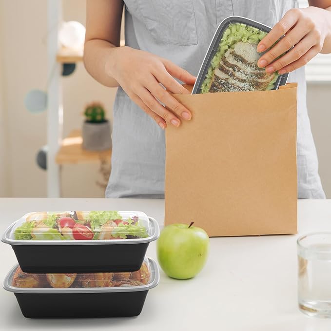 RANLITTLE Meal Prep Containers Reusable 38oz - Image 6