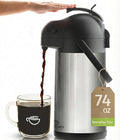 Thermal Coffee Carafe 74Oz, Keeps Drinks Hot by Cresimo
