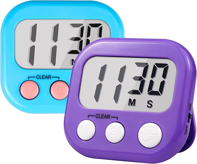 Timer for Kids Teachers Supplies Digital Kitchen Timers for Cooking Large by AOUCE