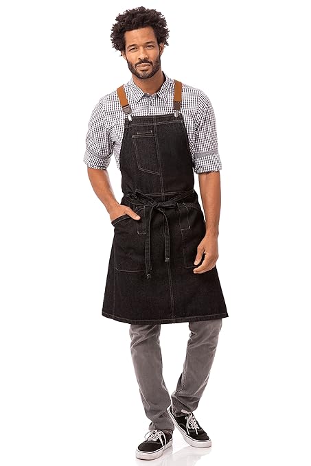 Chef Works Unisex Berkeley Bib Apron, One Size - Image 7