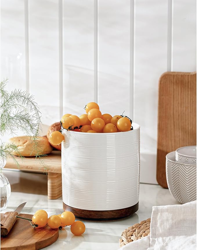 Utensil Holder, 360° Rotating Extra Large Ceramic Kitchen Utensil Holder - Image 8