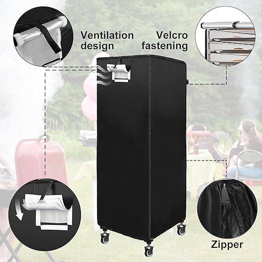 Black 20tier Sheet Pan Rack/Bun Pan Rack Cover - Image 3