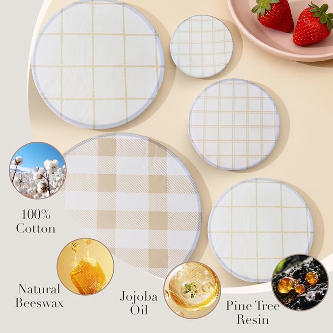 Tirphy 5-Size Reusable Bowl Covers - Image 6