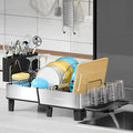 Dish Drying Rack, 304 Stainless Steel Exendable Dish Rack by StartYourHomeStorageLife
