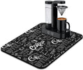 Coffee Bar Mat Accessories for Countertop Super Absorbent Anti-Slip Silicone by Kuyig+Home
