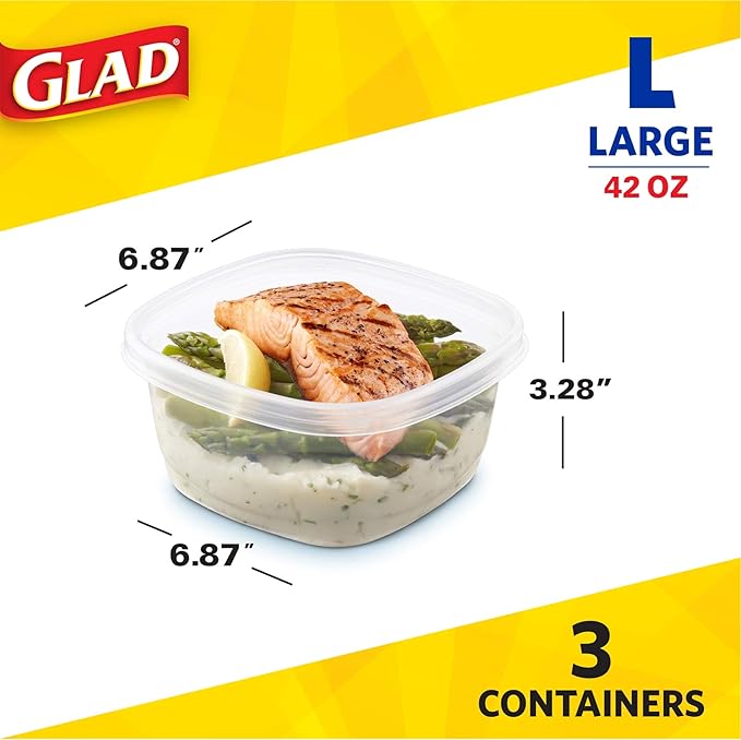 Glad GladWare Tall Entree Food Storage Containers - Image 2