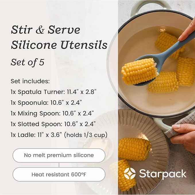 Starpack 'Stir & Serve' Silicone Cooking Utensils Set - Image 5