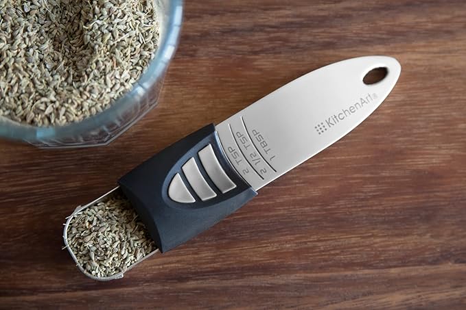 KitchenArt Stainless Steel Pro Sliding Adjust-A-Tablespoon and Teaspoon - Image 3