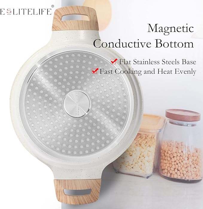 ESLITE LIFE Nonstick Stock Pot - Image 8
