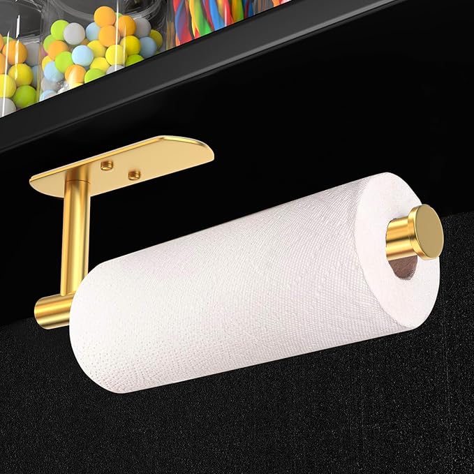 VAEHOLD Adhesive Paper Towel Holder Under Cabinet Wall Mount - Image 2