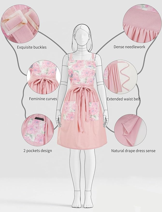 Pinknoke Vintage Pinafore Apron Dress - Image 4