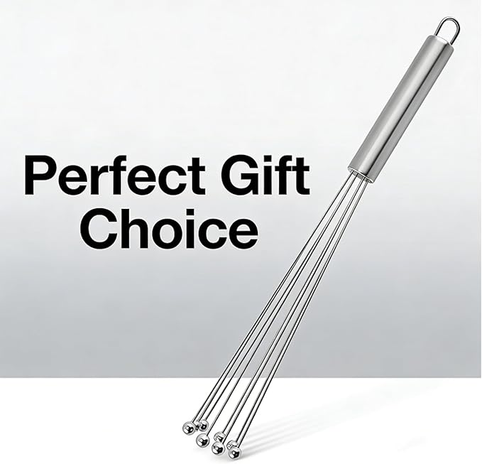 Whisk Set, Stainless Steel Ball Whisk Kitchen Tools Ideal - Image 5