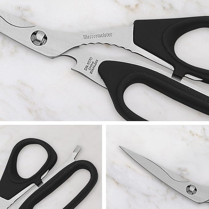 Messermeister 8.5-Inch Take-Apart Utility Shears, Nut Cracker, Jar Lid - Image 4
