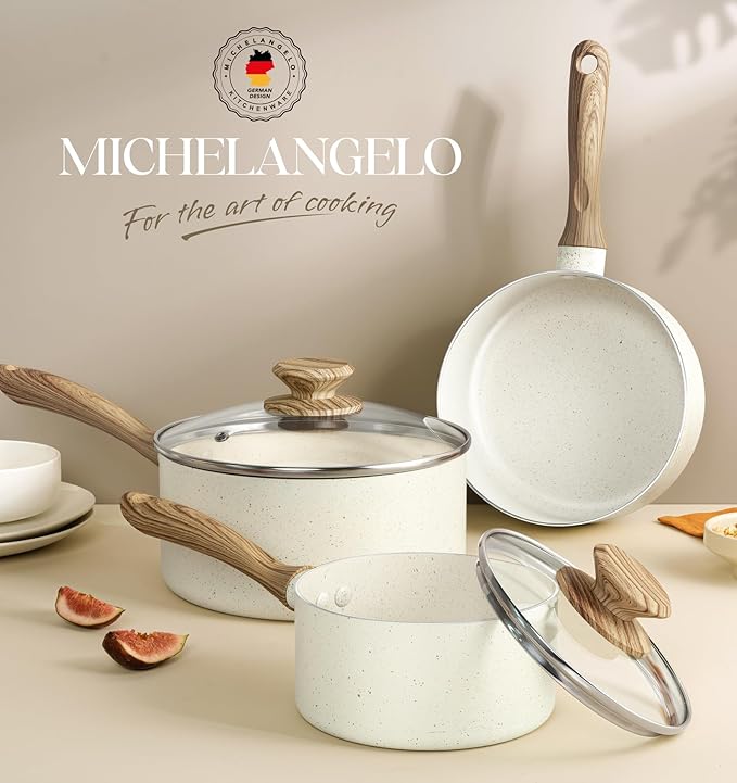 MICHELANGELO 3 Quart Saucepan - Image 6