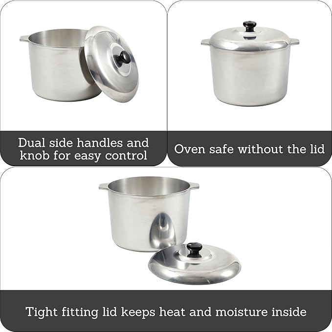 IMUSA USA Heavy Duty Cajun Aluminum Stock Pot 14 Quart - Image 2