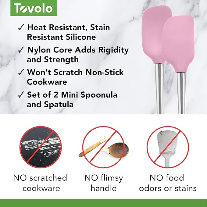 Tovolo Flex Core Silicone Spatula Spoonula Set of 2 - Image 3