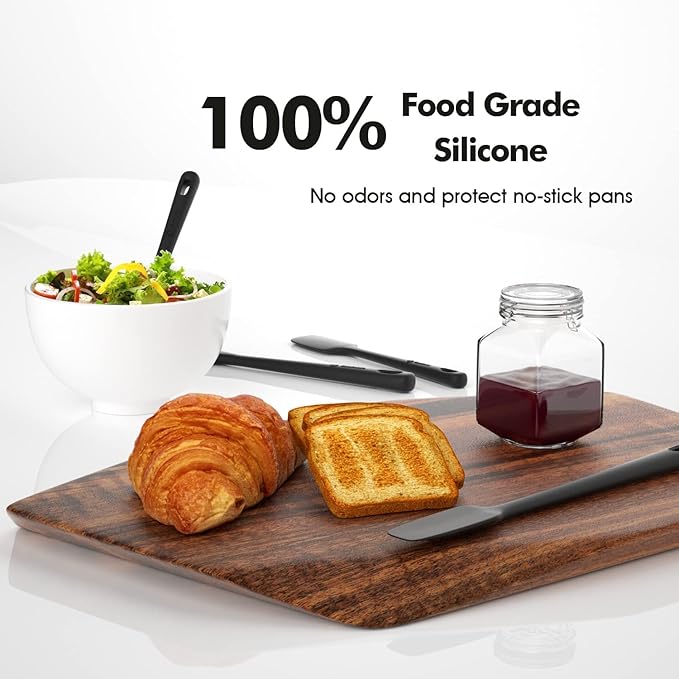 ChefAide 4 Pieces Silicone Spatula Set, Food Grade Rubber Spatula, Upgrade - Image 5