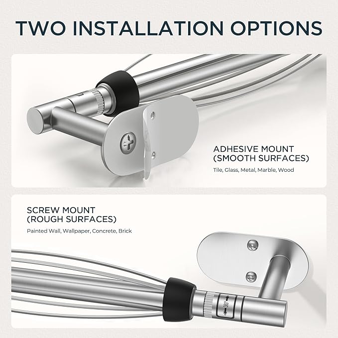 FORIOUS Paper Towel Holder Under Cabinet, One Hand Operable - Image 7