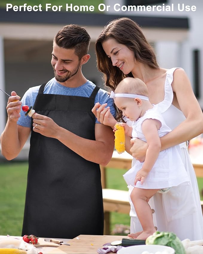 Foaincore 36 Pack Bib Aprons Bulk Plain Aprons - Image 6
