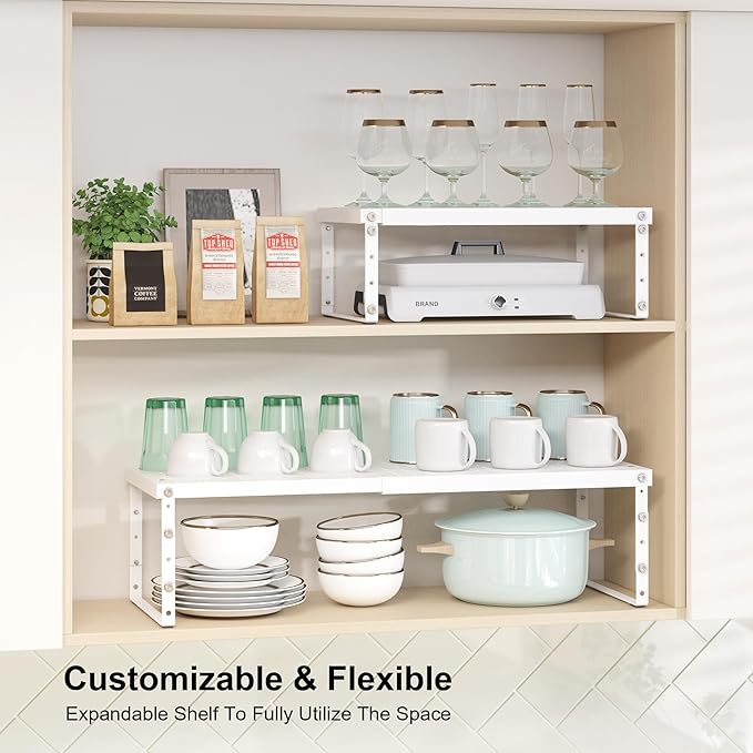 RUILALIFE Expandable Cabinet Organizer Shelf - Image 2