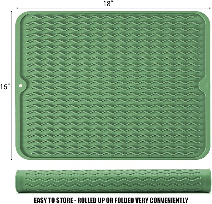 Silicone Dish Drying Mat for Multiple Usage, Easy clean, Eco-friendly, - Image 2
