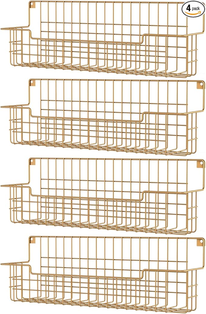 Spice Rack, Metal Spice Holder Shelf by AURIKAR