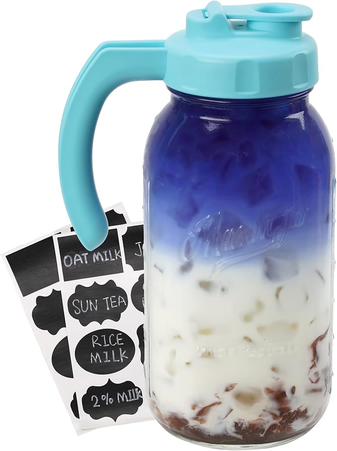 Soligt Glass Mason Jar Pitcher by SOLIGT