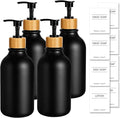 KASUNTING Black Soap Dispenser, 4 Pack Hand Soap Dispenser Bathroom by ALPIRIRAL
