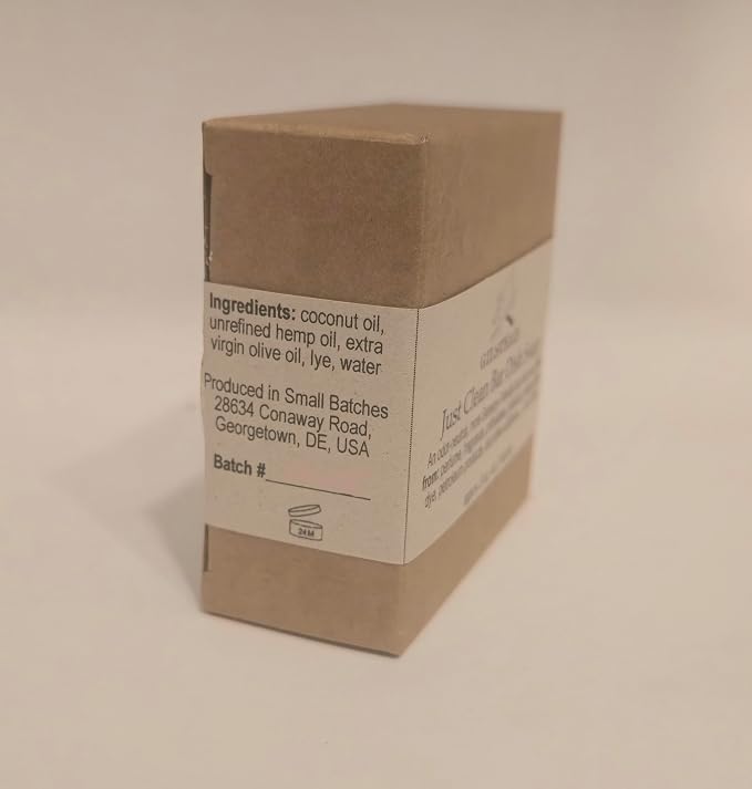 Just Clean Bar Dish Soap - Hand Crafted Unscented 5oz. Bar | plastic, pthalate, perfume, preservative and petroleum free