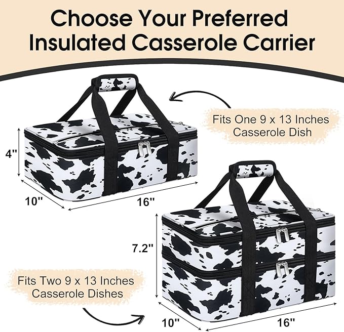 Double Insulated Casserole Carrier, Portable Casserole Carrier - Image 2