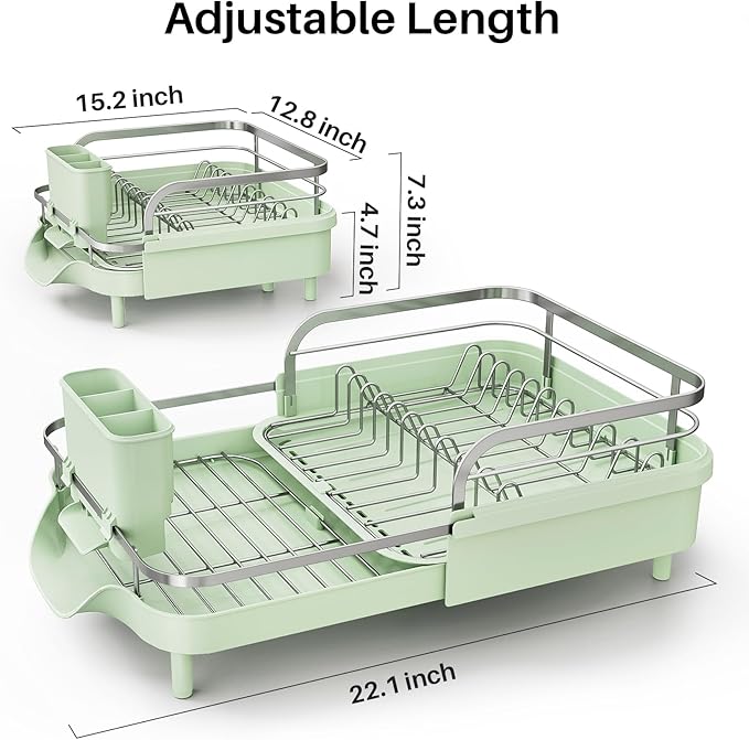 SNTD Dish Drying Rack, Expandable Dish Rack - Image 2