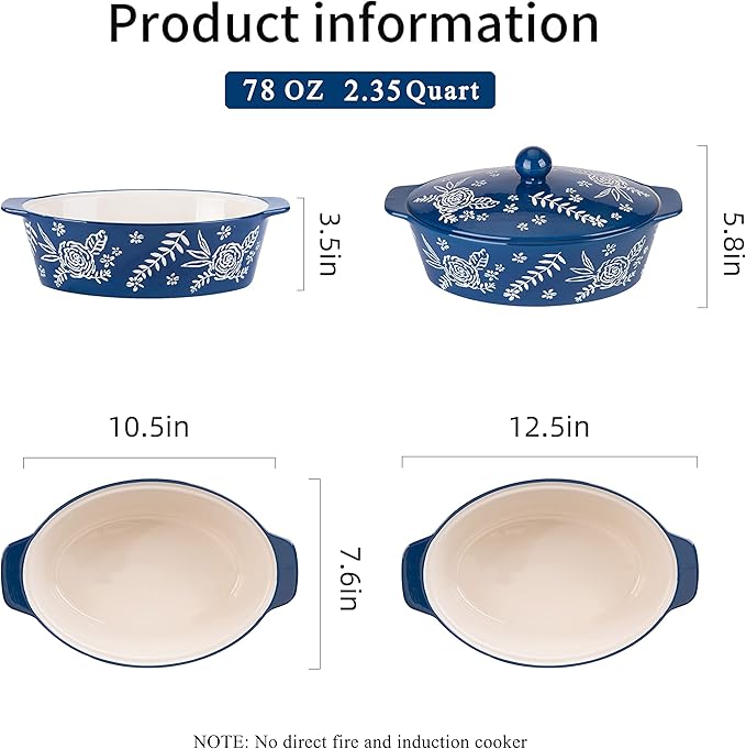 Casserole Dish With Lid Casserole Dishes - Image 7