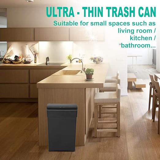 BestOffice 13 Gallon Trash Can Automatic Kitchen Trash Can Touch Free - Image 7