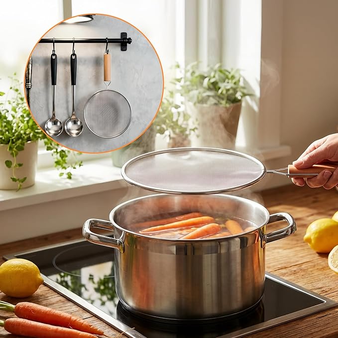 Grease Splatter Screen for Frying Pan - Image 6