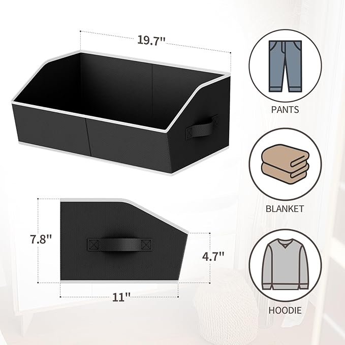 Homsorout Storage Bins for Shelves - Image 5