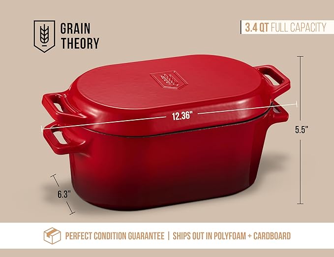 Kook Dutch Oven, for Bread Baking, Sourdough Loaf Pan, Dual Handles, Enameled - Image 8