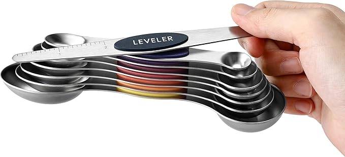 Spring Chef Stainless Steel Magnetic Measuring Spoons Set of 8 - Image 8