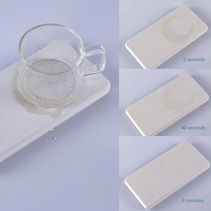 NiuYichee 2 Pcs Water Absorbing Stone Trays, Kitchen/Bathroom Sink Soap Dish - Image 4