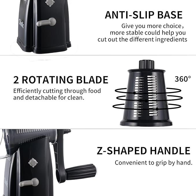 Upgrade Rotary Cheese Grater Shredder - Image 6