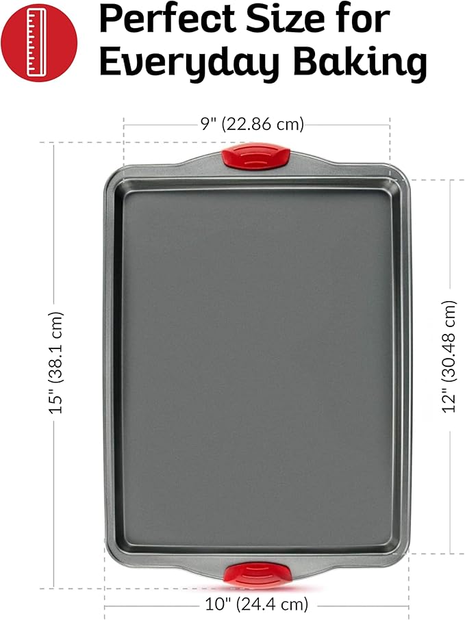Boxiki Kitchen Nonstick Baking Sheet Pan – Heavy-Gauge Carbon Steel, and - Image 6