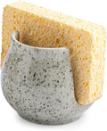 Zoeeker Sponge Holder for Kitchen Sink, Ceramic Dish Sponge Dish Rack Scrubby by LAUCHUH