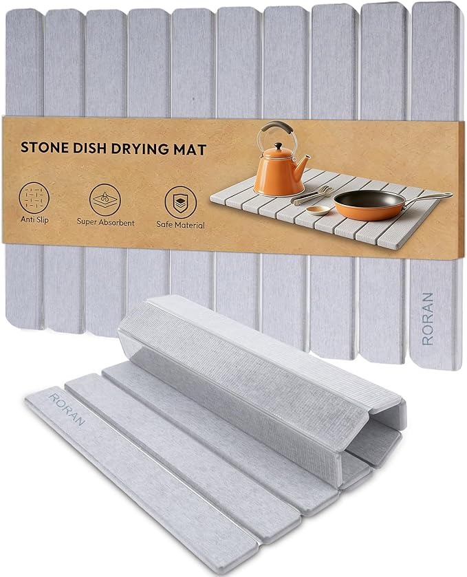 Stone Drying Mat for Kitchen Counter, Drying Matt Kitchen Counter, Quick Dry by Unknown