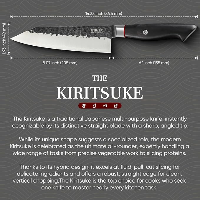 Huusk Kiritsuke Japanese Chef Knife - Image 7