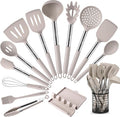 HOTEC 446°F Heat Resistant Silicone Kitchen Utensils, Cooking Utensil Set by Hotec
